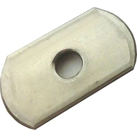 M6 single Hole Plate / washer for Channels T316 Stainless Steel 25 mm wide (1/2)