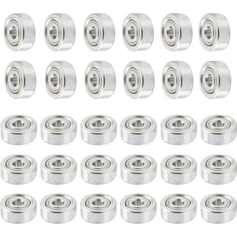 Lot de 30 roulements à billes 623ZZ pour skateboard, double blindage (1/5)