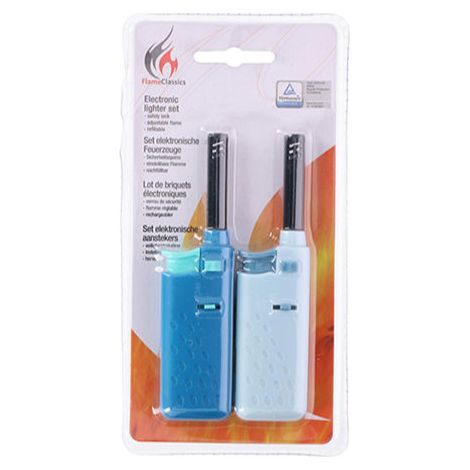 BBQ - Allume-gaz pour grill / cuisine 14 cm 2 pcs (bleu / bleu ciel) (1/4)