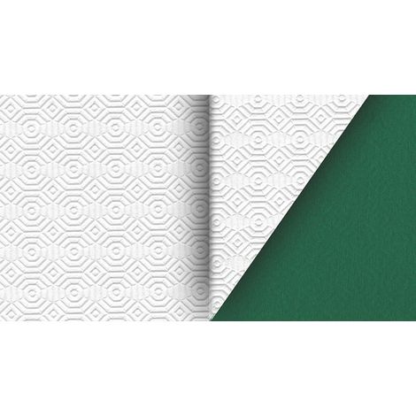 TOVAGLIATO IN PVC MOLLETTONE BIANCO/VERDE Rotolo cm.140 (H) x 20 mt (L)