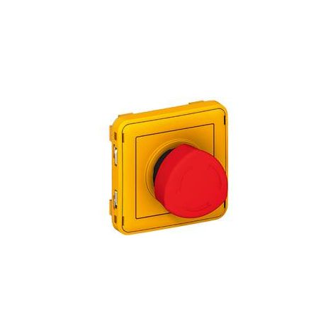 Poussoir déverrouillage ouillage 1/4 tour programme Plexo composable gris/jaune (1/10)