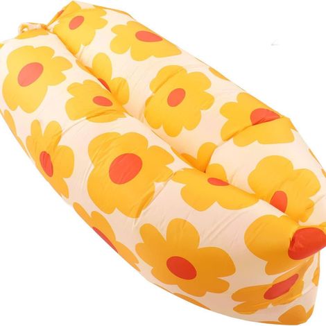 Canapé gonflable portable Lazy, hamac, matelas pneumatique pliable une place, canapé d'extérieur, chaise de camping ou de plage (1/5)
