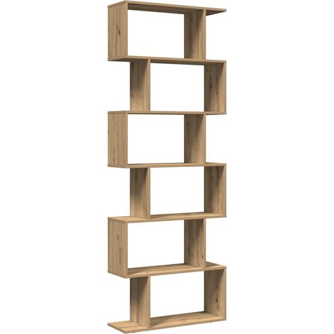 Maison Exclusive - Raumteiler-Bücherregal 6 Etagen Artisan-Eiche