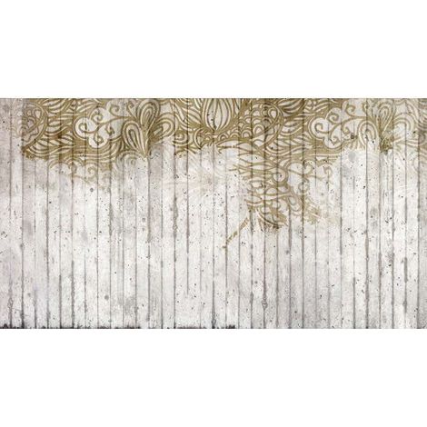 Papier peint panoramique idéal pour salon Tapisserie panoramique originale imitation bois Papiers peints panoramique motif design (1/3)