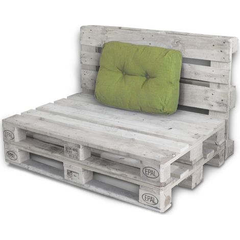 Palettenkissen Palettenauflagen Sitzkissen Rückenlehne Kissen Palette Polster Sofa Couch Grün - Seitenkissen