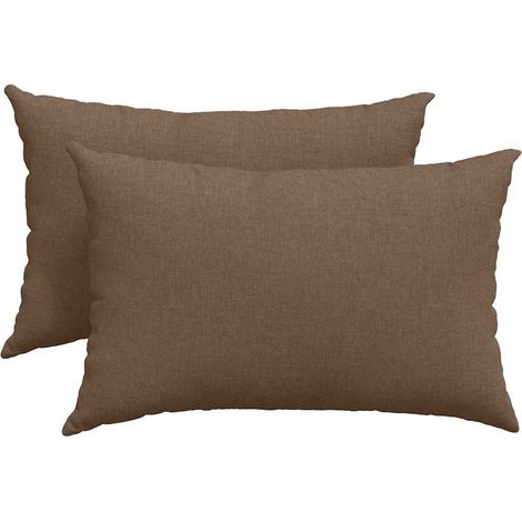 Maison Exclusive - Cuscini da Divano 2 pcs Marrone 60 x 40 cm Tessuto