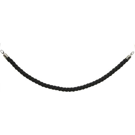 Vermes Securit Classic corda in satin nero 1,50 m (1/2)