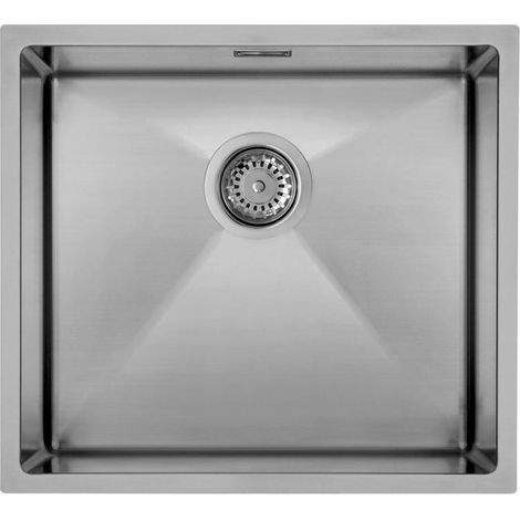 Lavello Elleci Incasso 1 vasca 54x44 Yoga 500 Satinata Inox LIY500SAC (1/2)