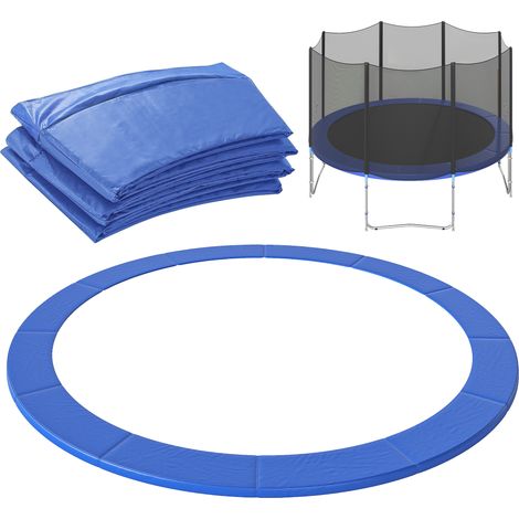 Copertura Imbottita Bordo Trampolino, Protezione per Tappeto Elastico Giaridno in Plastica, Ø366cm, Blu