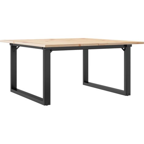 Maison Exclusive - Couchtisch O-Gestell 90x90x45cm Massivholz Kie