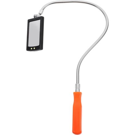 Miroir d'inspection, rétroviseur de voiture, lampe d'inspection de voiture, miroir de soudage, outil mécanique, miroir télescopique, miroir rétractable, acier inoxydable