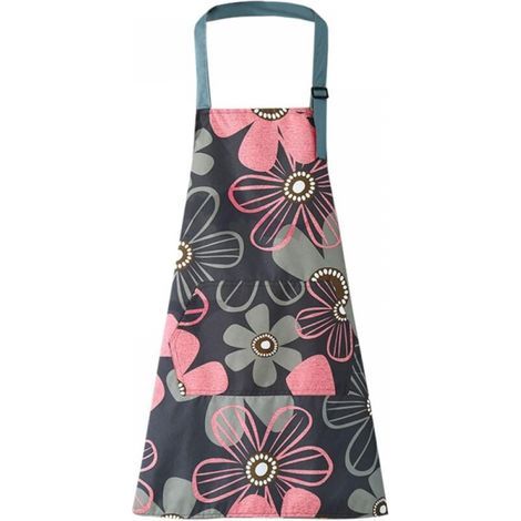 Chef Kitchen Aprons, Adjustable Apron with Pocket, Kitchen Apron, Waterproof Apron for Cooking, Baking, Gardening (1/5)