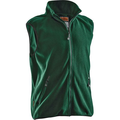 Gilet polaire JOBMAN 7501, vert, Taille 3XL