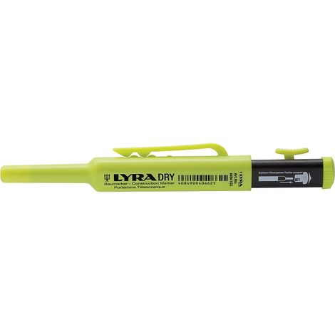Crayon graphite télescopique 2B – Mine 2,8 mm – Avancement par bouton latéral – Capuchon avec taille-mine intégré – Lyra (1/5)