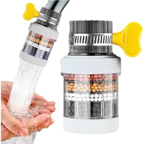Filtre à eau potable saine, purificateur d'eau du robinet, résistant aux éclaboussures, adapté au robinet de cuisine à la maison. (1/5)