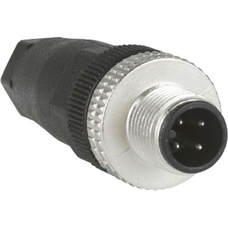 Schneider connettore con morsetti maschio m12 4p dritto xzcc12mdm40b