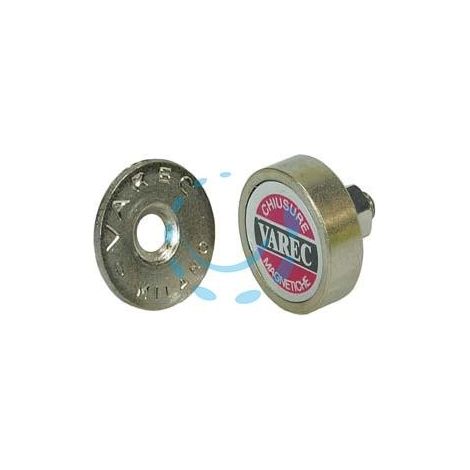 CRICCHETTI MAGNETICI A PASTICCA CON VITE - ø mm.22x6,5h. attrazione Kg.3 (RPV22)