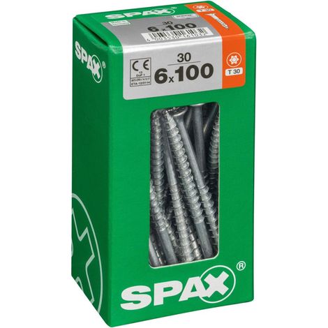 Spax Universalschrauben 6.0 x 100 mm TX 30 - 30 Stk. Holzschrauben (1/4)