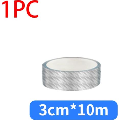 (3 cm x 10 m) Film protecteur de seuil de porte SEAMETAL en fibre de carbone 3D pour voiture : protection anti-rayures,adhésif,résistant à l'usure et imperméable (1/3)