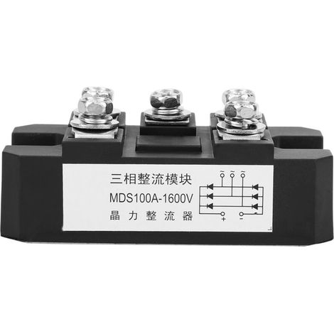MDS-100A 1600V 5 bornes redresseur de pont de module de diode pleine onde 3 phases (1/5)