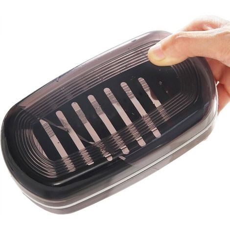 Contenitore da viaggio per sapone – Porta sapone portatile con vassoio di drenaggio a doppio strato, ideale per vacanze, hotel, escursioni, viaggi, scuola, palestra, campeggio, bagno, attività all'ape