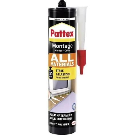 Adhesivo Pattex Montage All Materials Blanco 450 gramos (1/2)
