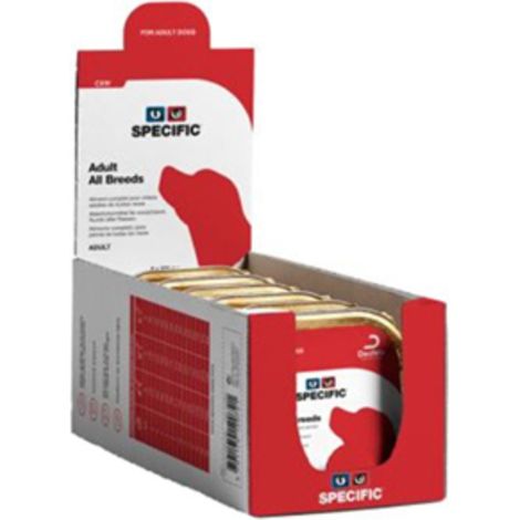 Specifico cibo per cani di tutte le razze di tutte le razze CXW, 6 vassoi pacchi 300 gr