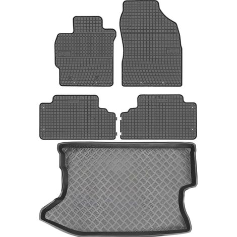 Toyota Auris I Schrägheck (2011-2012) – Set: Gummifußmatten + Kofferraummatte (1/5)