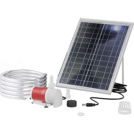 Solarbrunnenpumpe: 25 W, 1100 l/h Fördermenge – bürstenloser Gleichstrommotor, leiser Betrieb, 5 m Förderhöhe für die Gartenteichdekoration