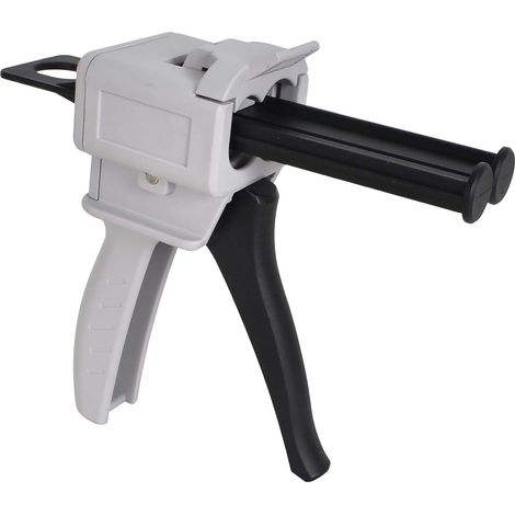 CSPARKV Dispensing Gun, 50ml Epoxy Dispensing Gun, AB Epoxy Glue Gun Handle Applicator for 1:1 Mixing Glue, 50ml Manual Applicator Gun, AB Plastic Tube (1/3)