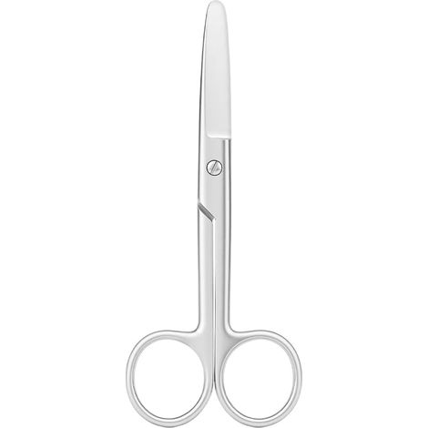 Ciseaux de Couture Multi-usages, 14cm Ciseaux Bout Rond, Ciseaux de Coupe en Acier Inoxydable pour le Bureau, le Ménage, les Travaux Manuels, la Couture, Argent (1/5)