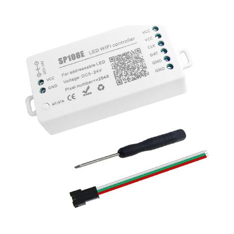 SP108E Wi-Fi Multicolor LED Controller, Wi-Fi Controller, Mobile Remote Control, Color Control App