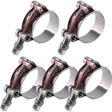 Lot de pinces pour tuyaux flexibles en acier inoxydable de 38-43 mm, pour tuyaux flexibles de turbo d’aspiration (1/5)