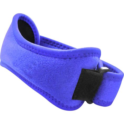 Petalla Kniebandage, Patellarsehnenstützband, Stoßdämpfung, Druckentlastung, verstellbare Größe, blau (1/5)
