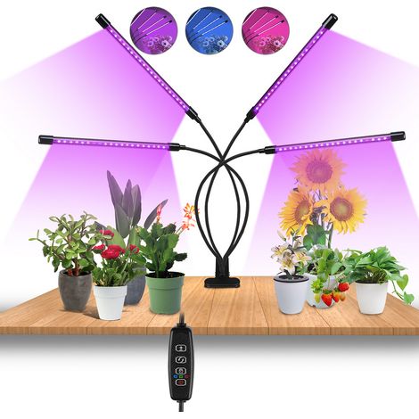 Randaco – Lampe de croissance pour plantes 40W – 80 LED – 3 modes de spectre – 10 niveaux de luminosité – Temporisation 3/9/12H - OFF 3 H (1/6)