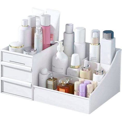 3X Organisateur de Maquillage, Organisateurs de Soins de la Peau sur Comptoir, Organisateur de Rangement pour Cosmétiques, (1/2)