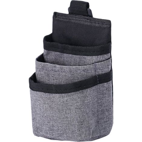 Tasca portaoggetti per portiera auto con gancio per cavo di ricarica del telefono, borsa organizer in tessuto Oxford, adatta per riporre documenti e piccoli oggetti (grigio).