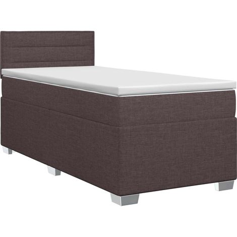 Maison Exclusive - Boxspringbett mit Matratze Dunkelbraun 90 x 20 (1/5)