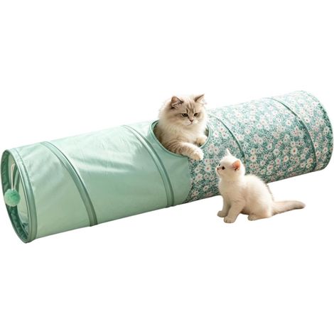 Tunnel pour Chat pour Chats D'intérieur, Jouet Interactif Pliable Respirant (1/5)