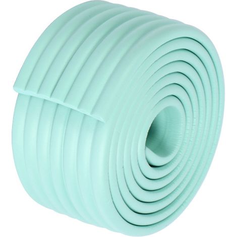 Universel Rouleau en Mousse,200cm x 80mm x 8mm, Epaissir Mousse Antichoc Sécurité pour Bébé Kits,Protection des Bords Autocollante,Vert clair (1/5)