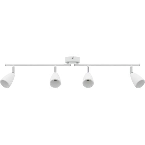 Spot de plafond Blanc 25.5 x 8 x 16 cm Métal