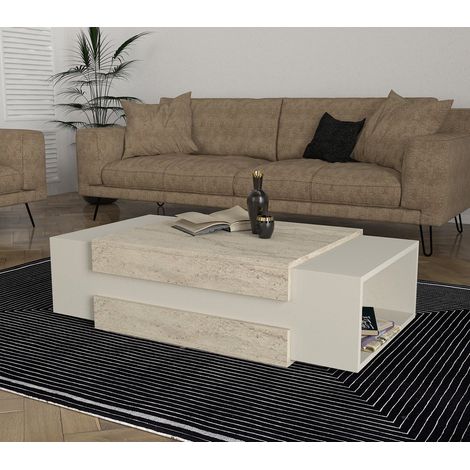 Couchtisch Nora Beige Granit Optik