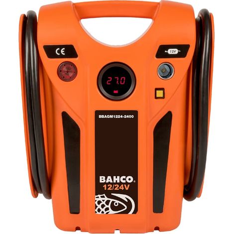 Bahco Booster Starterbatterie Starthilfegerät KFZ Hybrid 12/24V 1200 CA /2400 CA (1/5)