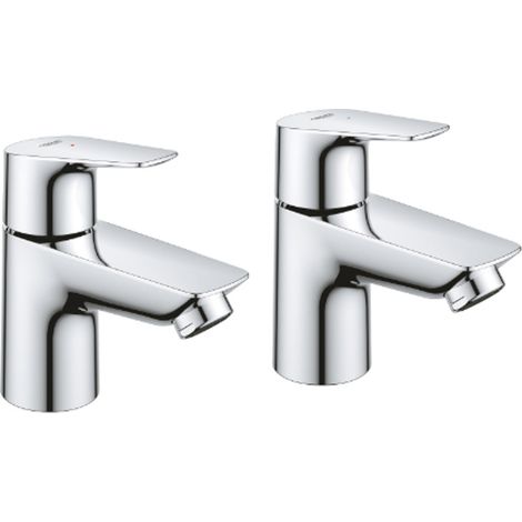 Bauedge Pillar Tap Pair Chrome - 2042110M - Stylish and Functional