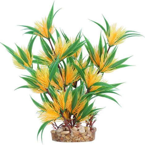 Simulation artificielle d'aquarium en plastique, plantes aquatiques de sécurité, base de sable pour décoration d'aquariu (1/5)