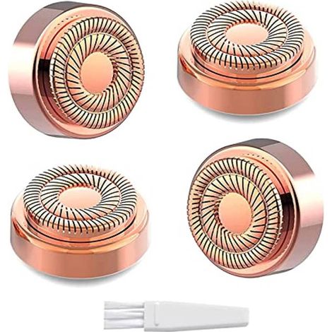 Lot de 4 têtes de rechange pour épilateur facial Finishing Touch Flawless - Compatibles avec la génération 2 - Épilation indolore et efficace (1/5)