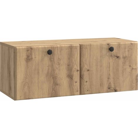 vidaXL Mobile Porta TV da Muro 78,5 x 31 x 30 cm Rovere