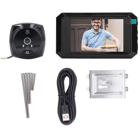 Digital Peephole Doorbell Camera 3.97 Inch 200W HD 135° Wide Angle Night Vision Smart Digital Door Viewer