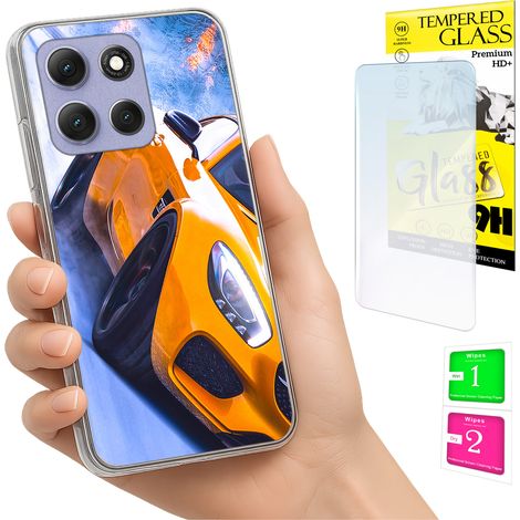 Funda para Motorola Moto G86 Power, carcasa trasera con foto y cristal 9H. (1/5)