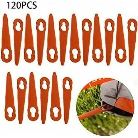 120 Ersatzmesser aus Kunststoff für STIHL Polycut 2-2 FSA 45 Rasenmäher/Grastrimmer (1/2)